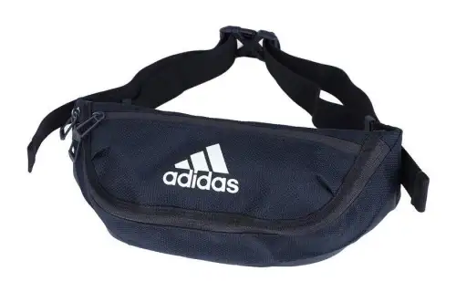 Adidas Polyester One Shoulder Crossbody Gym Travel Bag Fanny Pack Regular Unisex Marine Blue