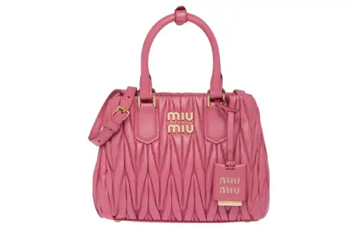 MIU MIU Sheepskin Shoulder Bag, Crossbody Bag, Handbag Women's Pink