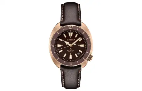 SEIKO 200m Waterproof Automatic Mechanical Movement Leather Strap Watch Men's Watches