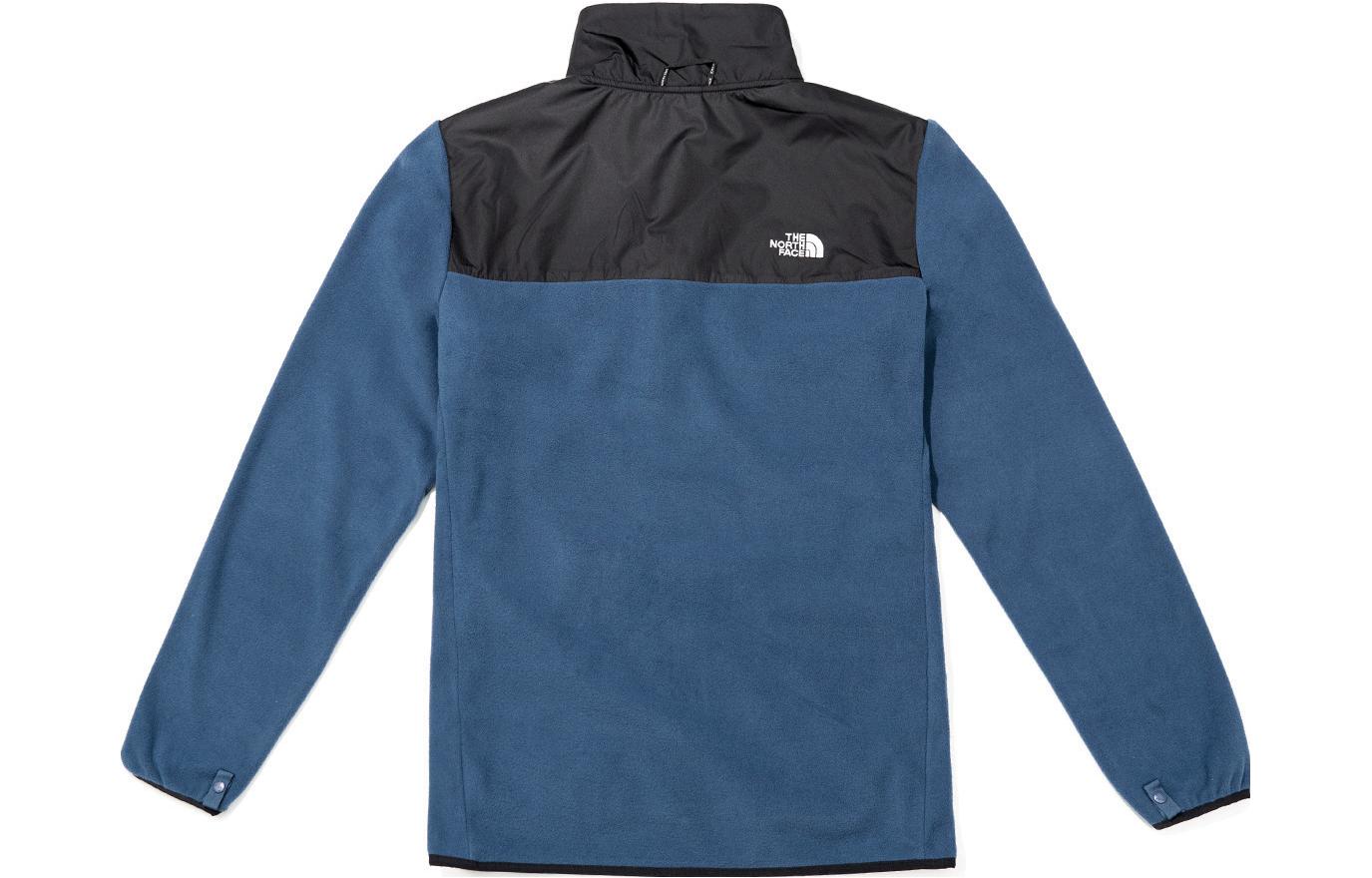 THE NORTH FACE Multicolor Thermal Fleece Lined Casual Stand Collar Fleece Clothing Men’s Dark Sky Blue