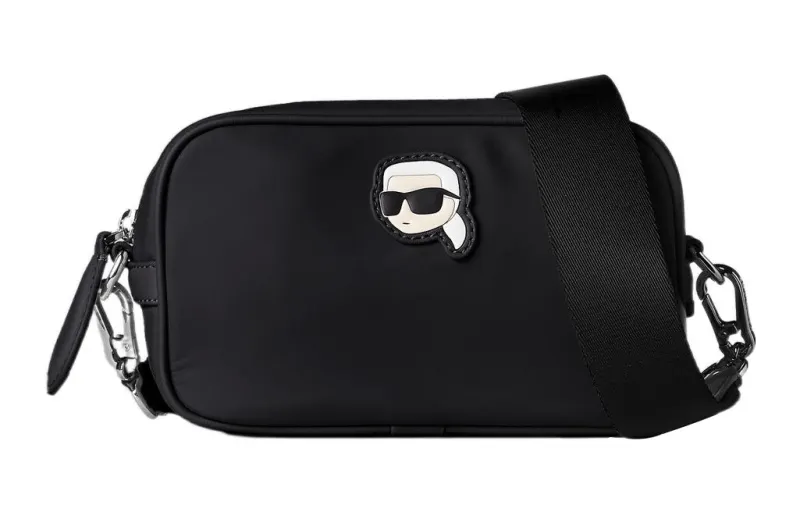 KARL LAGERFELD / Karl Lagerfeld Jeans Polyurethane Camera Bag, Shoulder Bag, Crossbody Bag Women's Black