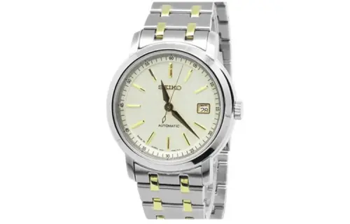 SEIKO Automatic Mechanical Movement Watch Men's Watches White Dial