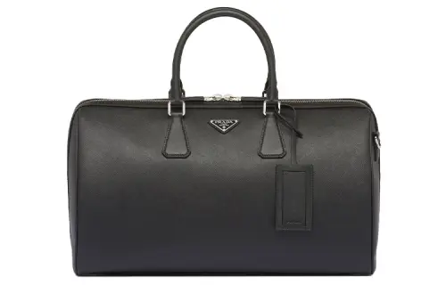 PRADA Saffiano Cross Grain Leather Handbag, Shoulder Bag, Crossbody Bag, Travel Bag Men's