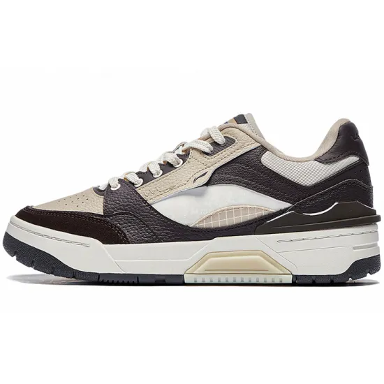 LINING RSR 101 Skateboard Shoes Men Low-Top Coffee Brown/Dusty Khaki