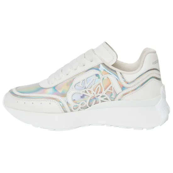 Alexander McQueen Sprint Runner White Iridescent Women's