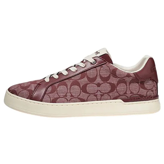 COACH Money Clip Skateboard Shoes Men Low-Top Red