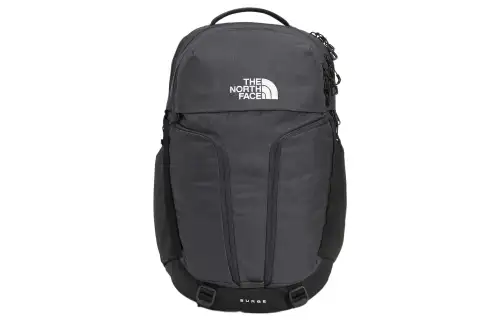THE NORTH FACE Backpack Double Shoulder Outdoor Bag Recycled Polyester Blend Nylon Dark Gray Men's