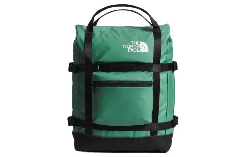 THE NORTH FACE Backpack Double Shoulder Outdoor Bag Nylon With Recycled Polyester Green Unisex