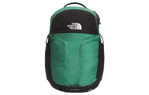 THE NORTH FACE Backpack Double Shoulder Outdoor Bag Recycled Nylon Green Men's
