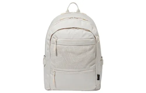 FILA Nylon Backpack Regular Unisex Cream White