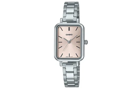 CASIO STANDARD VINTAGE Exquisite Small Square Water Resistant For Everyday Use Quartz Movement Stainless Steel Strap