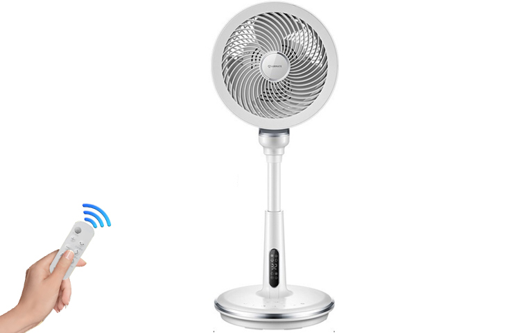 Airmate Electric Fan DC Variable Frequency Air Circulation Fan Intelligent APP Control Household Floor Fan Energy Saving Light Sound White Swan Intelligent CA23-AD58