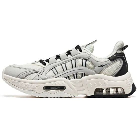 Erke Casual Shoes Women's Low-Top Gray Black
