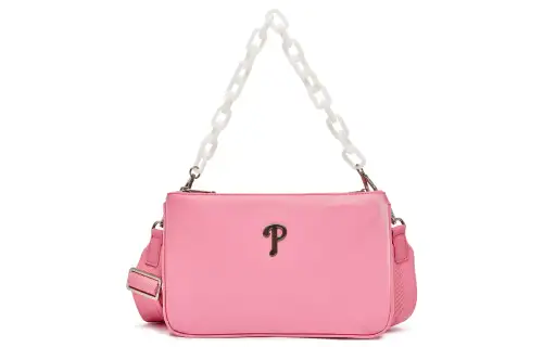 MLB Artificial Leather Crossbody Bag, Shoulder Bag Unisex Pink