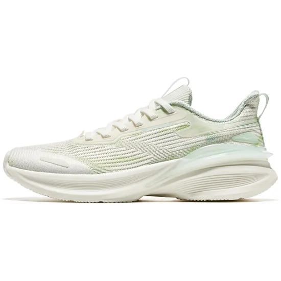 Erke Running Shoes Women's Low-Top Green White