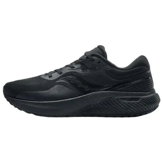 Saucony Surge 1 Cushioning, Slip Resistant, And Abrasion Resistant Low Top Running Shoes Unisex Black