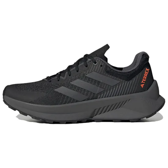 Adidas Terrex Soulstride Flow Trail Core Black Grey Impact Orange