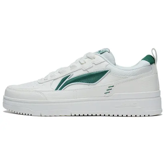 LINING Tianji 2.0 Skateboard Shoes Men Low-Top White Green