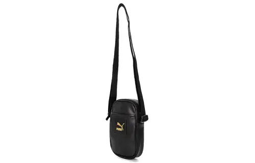 PUMA Artificial Leather Shoulder Bag Sports Bag Crossbody Bag Regular Unisex Black