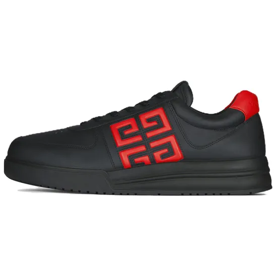 GIVENCHY G4 Low Top Stylish Skateboarding Shoes Men's Black Red