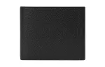 GUCCI Leather Wallet Men's Black/Light Blue