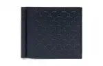 GUCCI Leather Wallet Card Holder Men's Blue