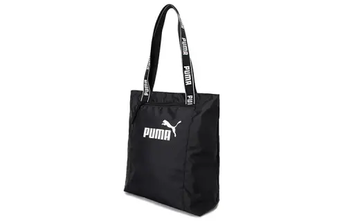 PUMA Fabric Sports Bag, One Shoulder Handbag Regular Unisex Black/White