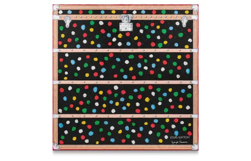 LOUIS VUITTON X Yayoi Kusama Painted Dots Monogram Square 90