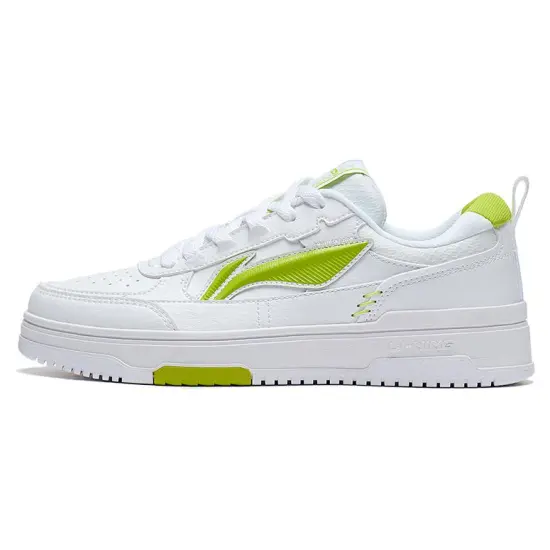 LINING Tianji 2.0 Skateboard Shoes Women's Low-Top White Green