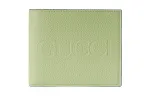 GUCCI Leather Wallet Men's Light Green