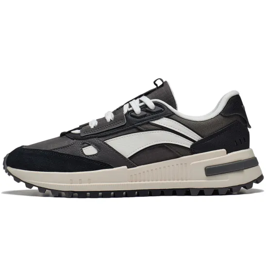 LINING Wind Rider 2.0 Casual Shoes Men Low-Top Gray Black