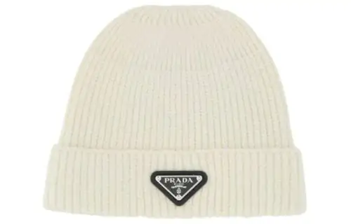PRADA Triangle logo Beanie