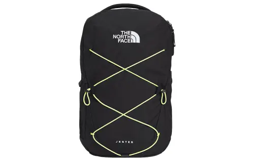 THE NORTH FACE Jester 28L Backpack Double Shoulder Outdoor Bag Polyester Black Green Unisex