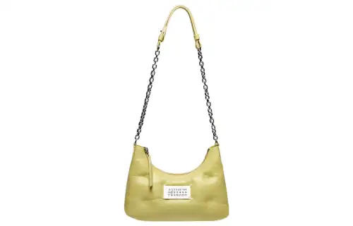 Maison Margiela Leather Shoulder Bag, Crossbody Bag Women's Yellow