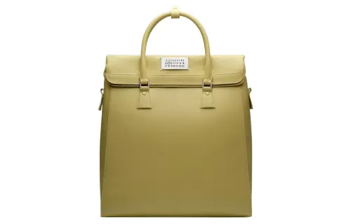 Maison Margiela 5AC Calfskin With Goatskin Backpack, Portable Crossbody Bag, Shoulder Bag Unisex Yellow