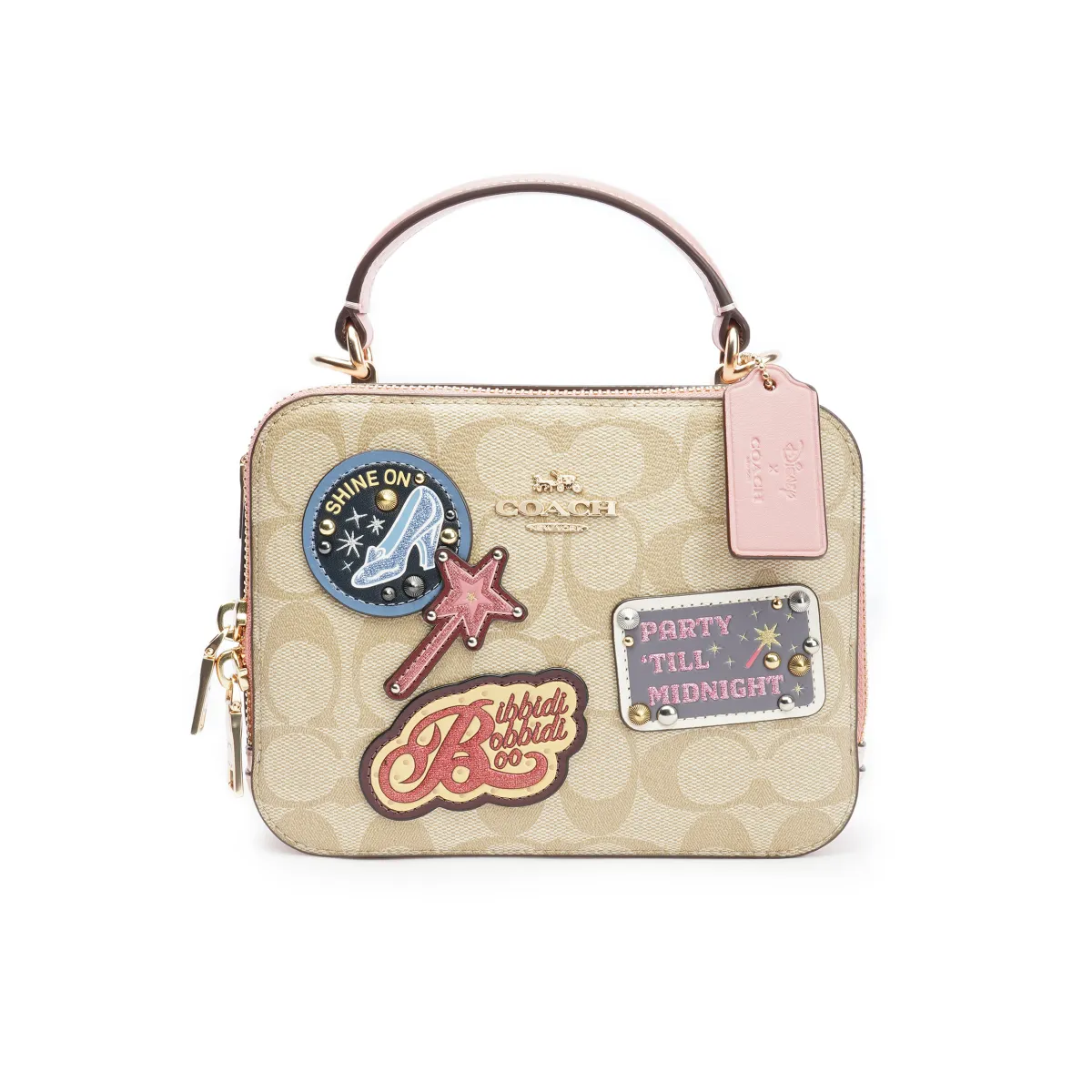 COACH X Disney Collaboration Coated Canvas With Leather Camera Bag, Box Bag, Shoulder Bag, Crossbody Bag, Handbag