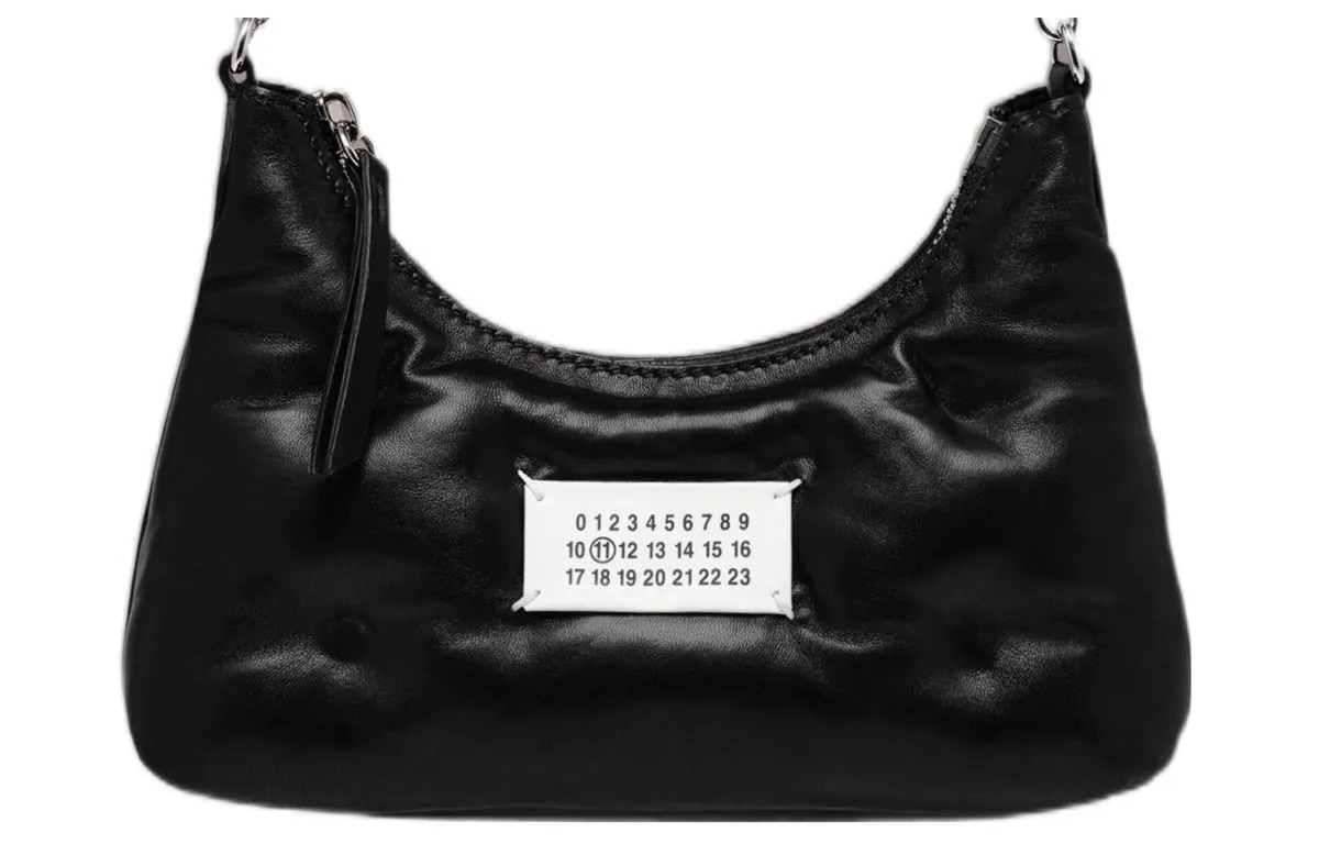 Maison Margiela Sheepskin With Calfskin Shoulder Bags Women's Black