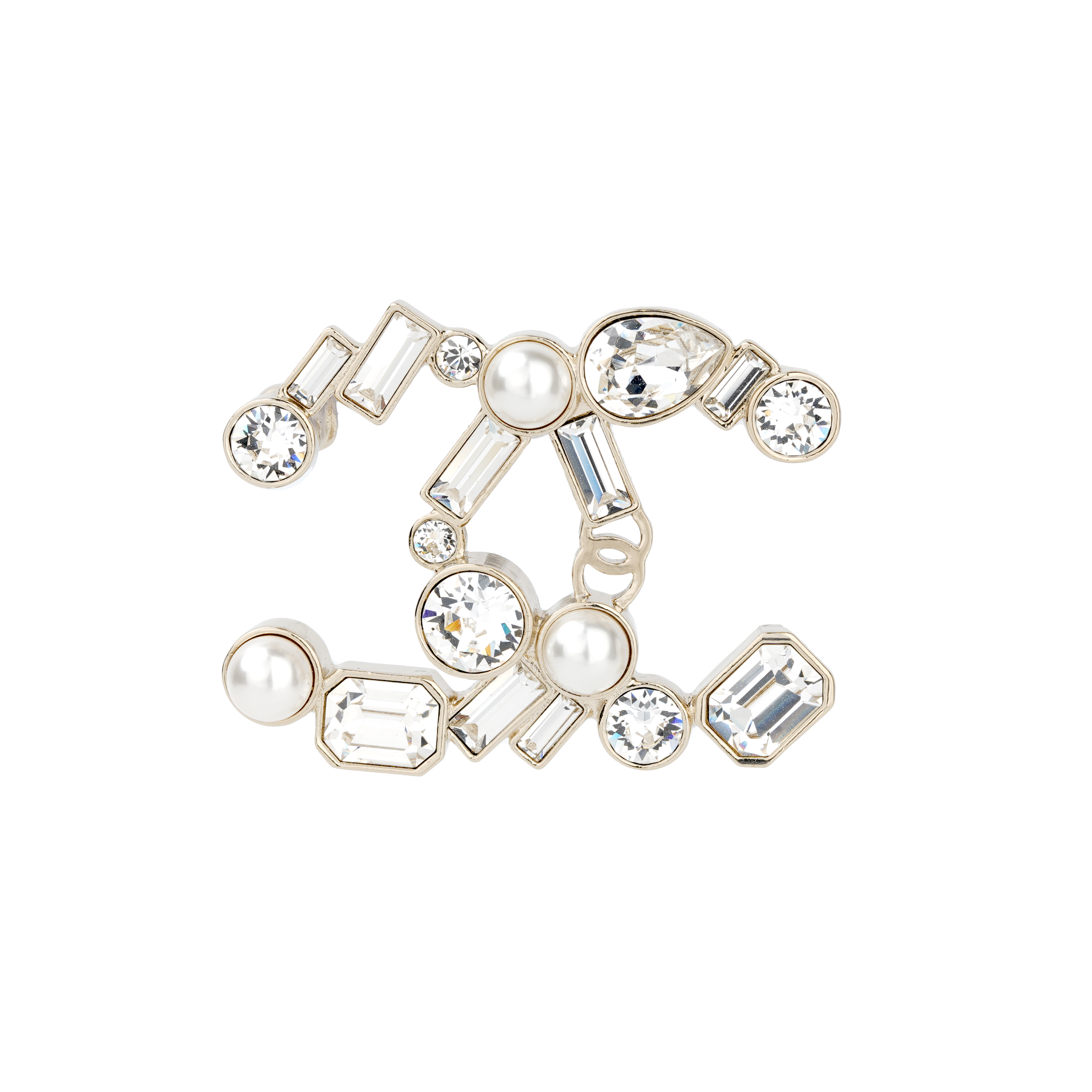 Брошь Chanel 22Clogo (золотая)