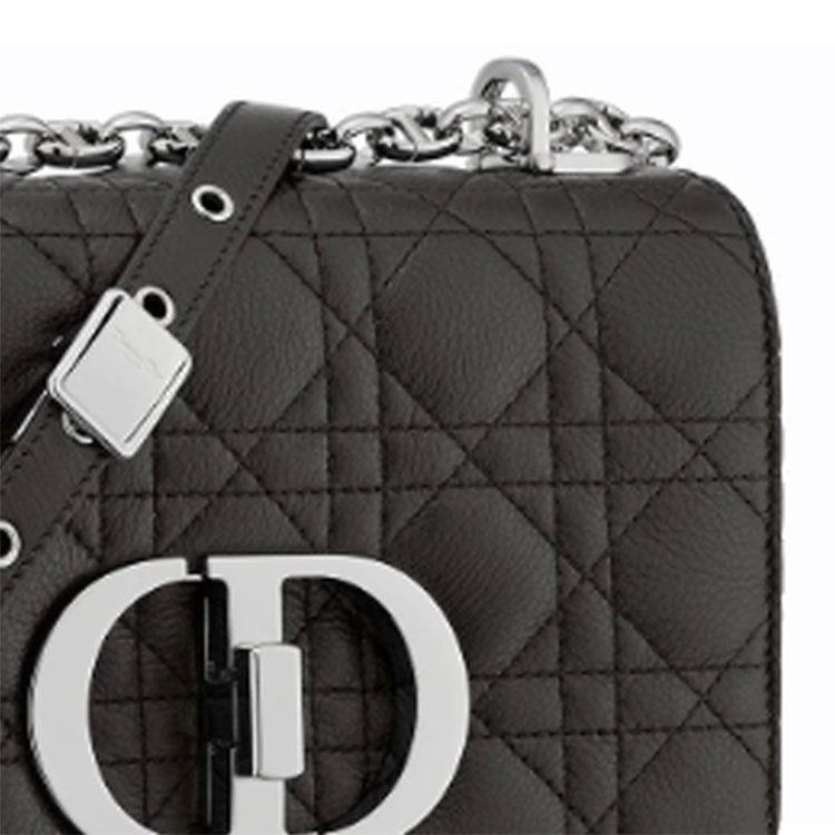 Женская сумка Dior Caro Cannage (черная) — фото 6