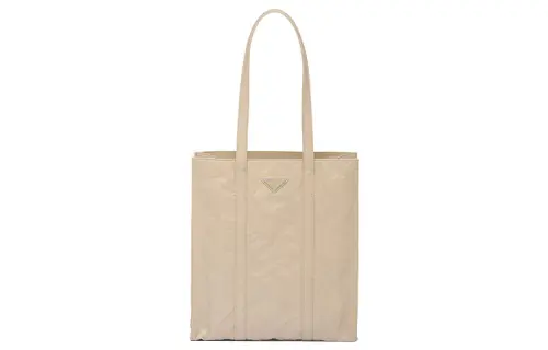 PRADA Nappa Leather Tote Bag, Shopping Bag, Handbag Small Women's Beige