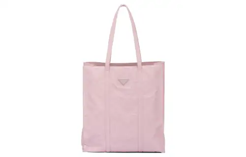 PRADA Soft Sheep Leather Tote Bag, Shopping Bag, Handbag Medium Women's Pink