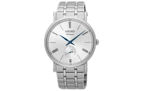 SEIKO Premier 30m Water Resistant Quartz Movement Stainless Steel Strap Watch 38mm Men's Watches
