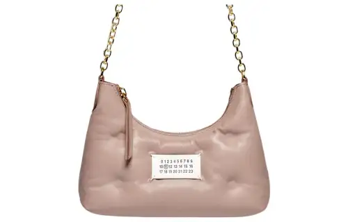 Maison Margiela Sheepskin With Calfskin Shoulder Bag, Crossbody Bag Women's Pink