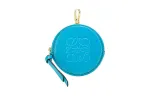 LOEWE Anagram Cow Leather Cookie Bag Wallet Coin Purse Mini Women's Blue Green