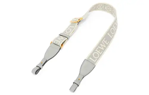LOEWE Anagram Jacquard Fabric With Calfskin Bag Straps Women's Gray