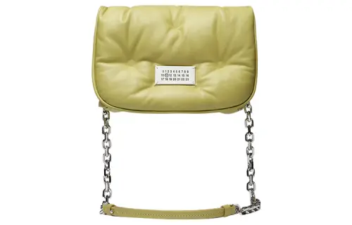 Maison Margiela Leather Crossbody Bag, Shoulder Bag Women's Yellow