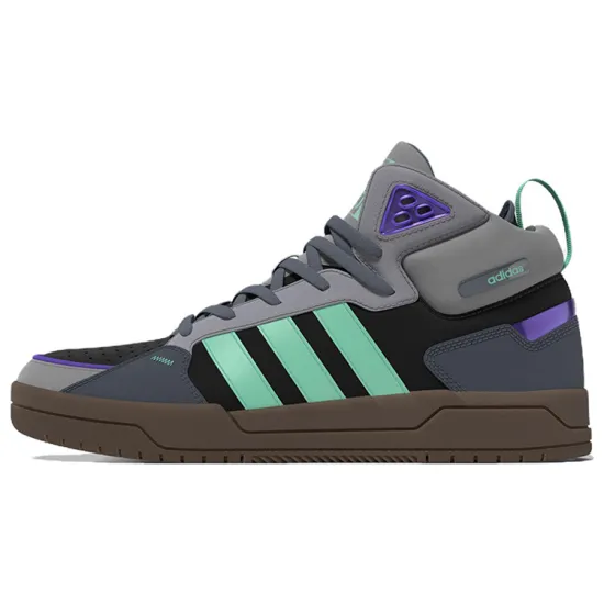 Adidas Neo Neo 100DB Mid Shoes 'Grey Black Purple Gum'