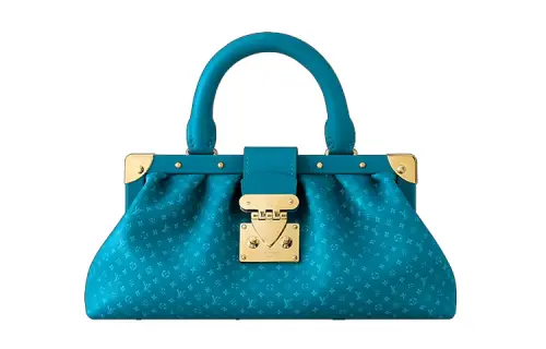 LOUIS VUITTON Monogram Clutch Blue