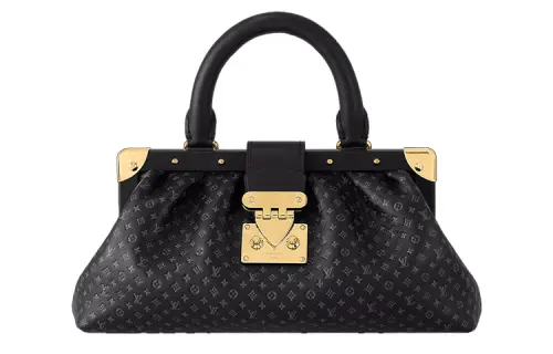 LOUIS VUITTON Monogram Clutch Black