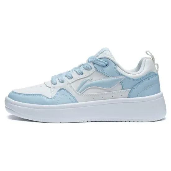 LINING Line 2.0 At The Beginning Skateboard Shoes Women's Low-Top White Blue